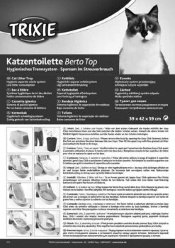 Trixie Berto Kattenbak Overdekt Met Zeef Scheidingssysteem Taupe - 59X39X42 CM -Winkel Voor Kattenbenodigdheden 847x1200 1