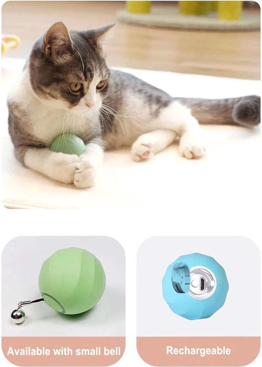 Cheerble | Mini Bal 3.0 | Roze | Zelf Rollende Bal Voor Katten | 3 Automatische Speelmodi | Interactief En Intelligentie Kattenspeelgoed | Kattenspeeltje 10 Cheerble | Mini Bal 3.0 | Roze | Zelf Rollende Bal Voor Katten | 3 Automatische Speelmodi | Interactief En Intelligentie Kattenspeelgoed | Kattenspeeltje - Afbeelding 8