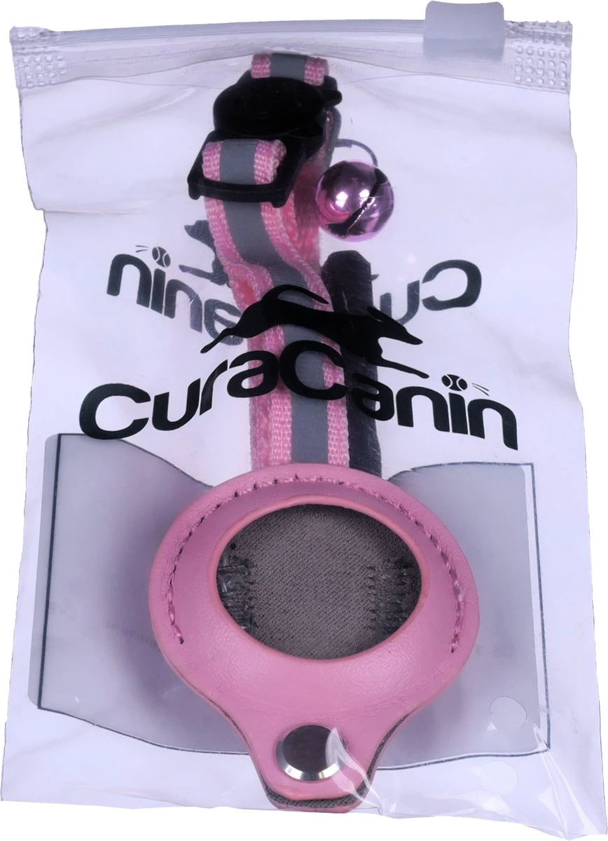 CuraCanin - AirTag Kat - Kattenhalsband - AirTag Apple Houder - Roze - Reflecterend - Verstelbaar - GPS Tracker - Kattenriem 8 CuraCanin - AirTag Kat - Kattenhalsband - AirTag Apple Houder - Roze - Reflecterend - Verstelbaar - GPS Tracker - Kattenriem - Afbeelding 6