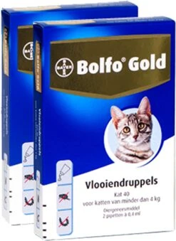 Bayer Bolfo Gold 40 Anti Vlooienmiddel - Kat - 0 Tot 4 Kg - 4 Pipetten 29 Bayer Bolfo Gold 40 Anti Vlooienmiddel - Kat - 0 Tot 4 Kg - 4 Pipetten -Winkel Voor Kattenbenodigdheden 875x1200 1