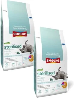 Smolke Cat Sterilised - Kattenvoer - 2 X 4 Kg -Winkel Voor Kattenbenodigdheden 902x1200