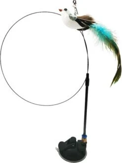 Kattenspeelgoed - Simulatie Vogel - Interactieve Grappige Kattenspeeltjes - Kattenhengel Met Zuignap + 4 Vogels + Een Kattenhengel GRATIS -Winkel Voor Kattenbenodigdheden 903x1200 1
