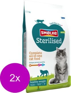 Smolke Cat Sterilised - Kattenvoer - 2 X 4 Kg -Winkel Voor Kattenbenodigdheden 908x1200