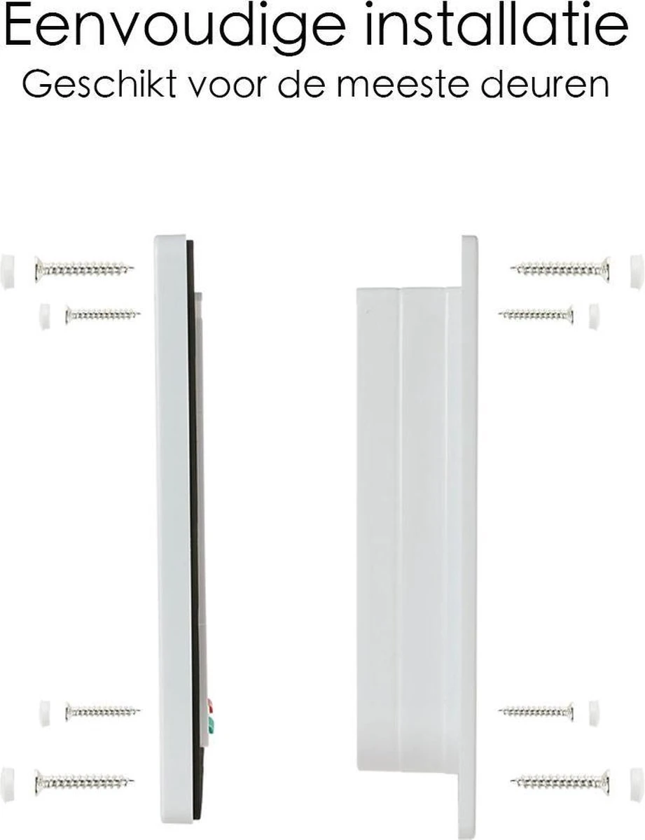 Merkloos Kattenluik - Inclusief Tunnel - 4 Vergendelingsstanden - Wit - Waterdicht - 23 X 25 X 5.5 Cm 7 Merkloos Kattenluik - Inclusief Tunnel - 4 Vergendelingsstanden - Wit - Waterdicht - 23 X 25 X 5.5 Cm - Afbeelding 5