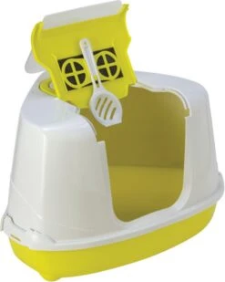 Moderna, Kattentoilet Flip Corner. Hoek Toilet. Afm: L 56,3 X B 44,4 X H 36,4 Cm. Kattenbak Voor In Een Hoek. -Winkel Voor Kattenbenodigdheden 958x1200 2