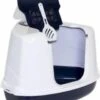 Moderna Flip Hoekkattenbak - Donkerblauw/Wit - 56 X 45 X 39 Cm -Winkel Voor Kattenbenodigdheden 960x1200 7