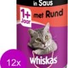 Whiskas Natvoer - Adult - Rund - 12 X 400 Gr -Winkel Voor Kattenbenodigdheden 965x1200 2