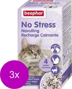 Beaphar No Stress Navulling Kat - Anti Stressmiddel - 3 X 30 Ml -Winkel Voor Kattenbenodigdheden 969x1200