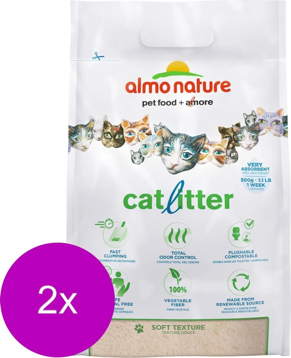 Almo Nature Catlitter - Kattenbakvulling - 2 X 4.54 Kg 4 Almo Nature Catlitter - Kattenbakvulling - 2 X 4.54 Kg - Afbeelding 2