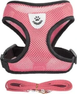 Merkloos Kattentuigje - Kattenharnas - Kattentuig Met Looplijn - Hondentuigje - Hondenharnas - Roze - Maat S -Winkel Voor Kattenbenodigdheden 983x1200 3