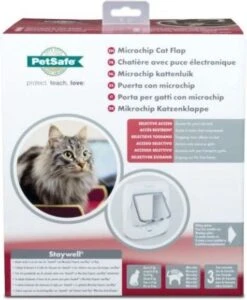 PetSafe Microchip - Wit - Kattenluik - 12,2 X 23,9 -Winkel Voor Kattenbenodigdheden 987x1200