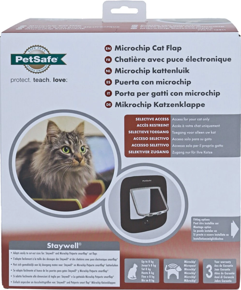 PetSafe Staywell Microchip Kattenluik - Bruin 15 PetSafe Staywell Microchip Kattenluik - Bruin - Afbeelding 13